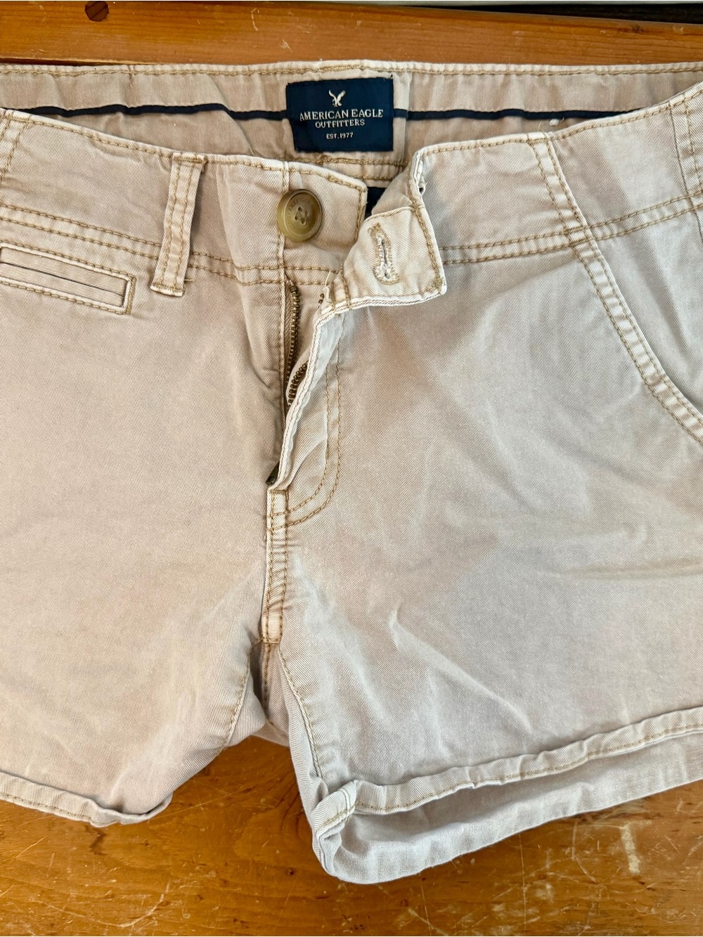 Vintage American Eagle Outfitters Beige/Tan Cotton Shorts